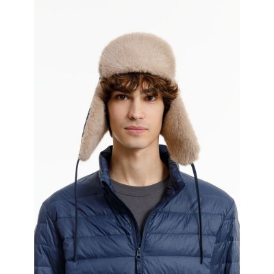 Шапка-ушанка Wasa, темно-синяя-4