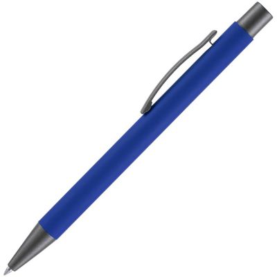 Ручка шариковая Atento Soft Touch, ярко-синяя-1