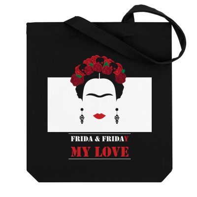 Холщовая сумка Frida & Friday, черная-2