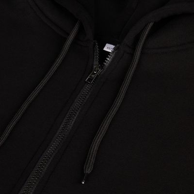 Толстовка унисекс оверсайз Zippy, черная-2