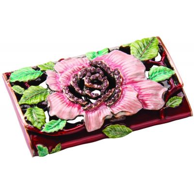 Визитница с цветком-0