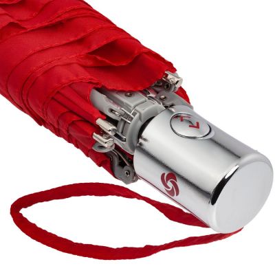 Зонт складной Karissa Slim, автомат, красный-5