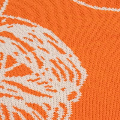 Плед Citrion, оранжево-белый-4