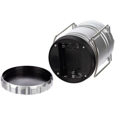 Кемпинговый фонарь Lindau, серебристый-3