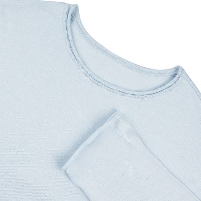 Лонгслив унисекс Siluetti Fuori, светло-голубой-2