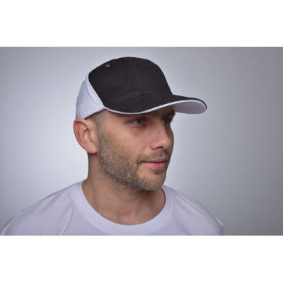 Бейсболка Unit Smart, черная с желтым-1