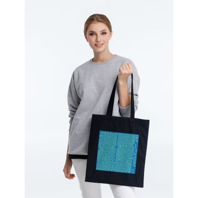 Холщовая сумка Big Data, черная-3