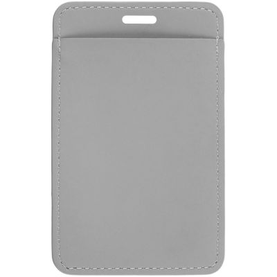 Чехол для пропуска Shall Simple, серый-1