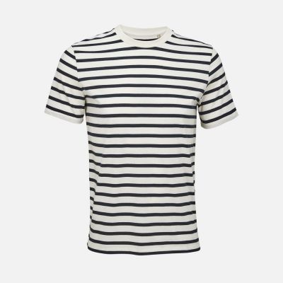 Футболка унисекс Legend, молочно-белая с темно-синим-0