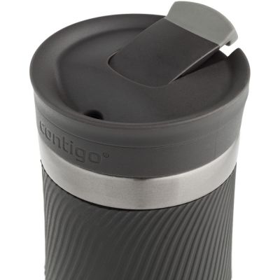 Термостакан Byron, вакуумный, герметичный, серо-стальной-1