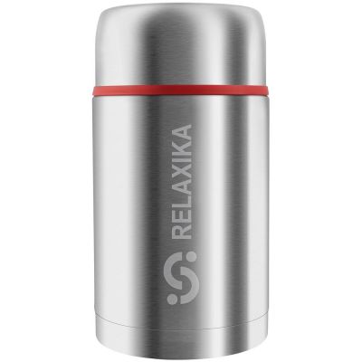 Термос для еды Relaxika 1000, в чехле, стальной-1