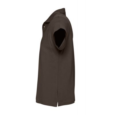 Рубашка поло мужская Summer 170, темно-коричневая (шоколад)-2