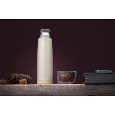 Термос Coffee Break, кремовый-4