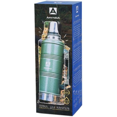 Термос с ручкой «Арктика 2200», зеленый-4