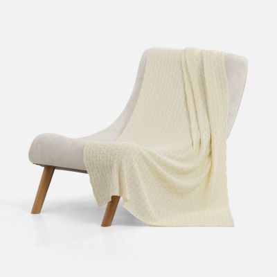 Плед Braidera, белый (молочный)-1