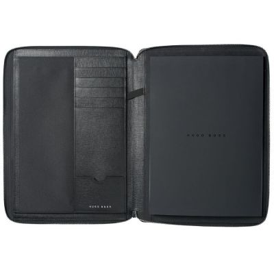 Набор Hugo Boss: папка, брелок и ручка, черный-3