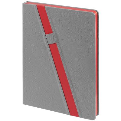 Ежедневник Rubikon на заказ, недатированный серо-красный-1