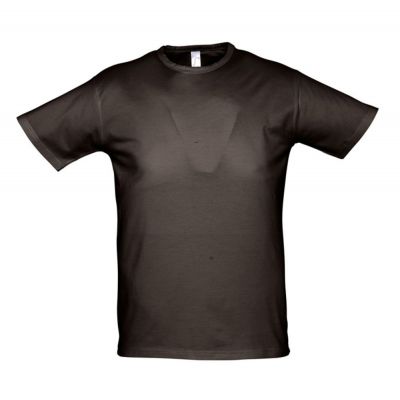 Футболка мужская Milano 190, темно-коричневая (шоколад)-0