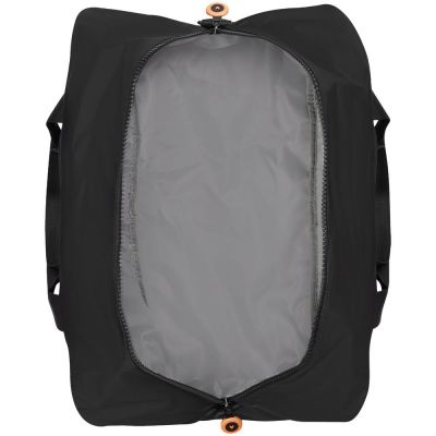 Сумка дорожная Compact Neon, черная с оранжевым-4