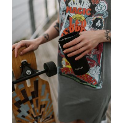 Термостакан Tumbler 350, вакуумный, черный-5