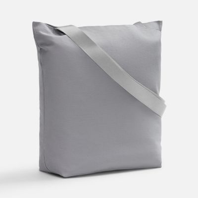 Шопер B5, серый с широкими серыми ручками-0