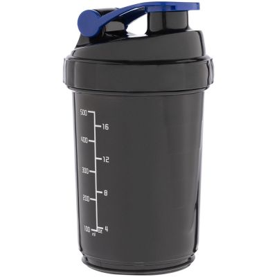 Спортивный шейкер Tonus, черно-синий-5