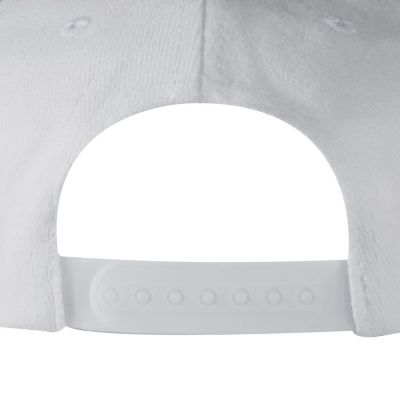 Бейсболка Unit Snapback с прямым козырьком, белая-1