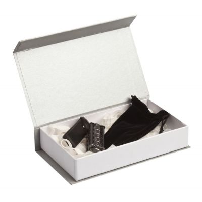 Коробочка «Блеск» подарочная, серебристая-1