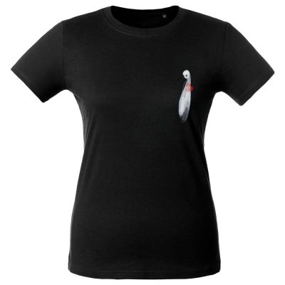 Футболка женская Ghost of Love, черная-0