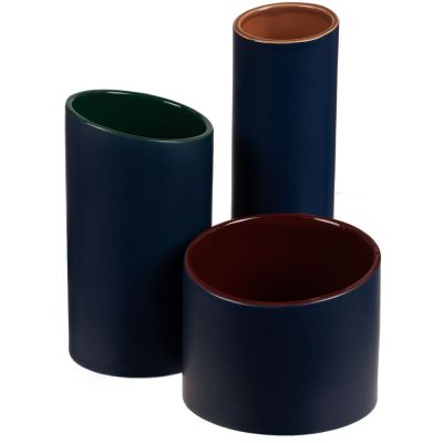 Ваза Form Fluid, средняя, сине-зеленая-6