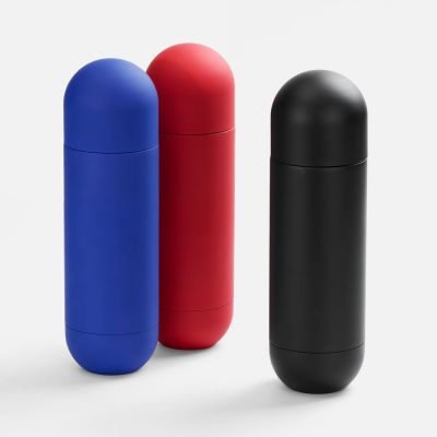 Термос Tubula Soft Touch, черный-3