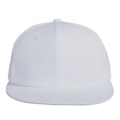 Бейсболка Unit Snapback с прямым козырьком, белая-3