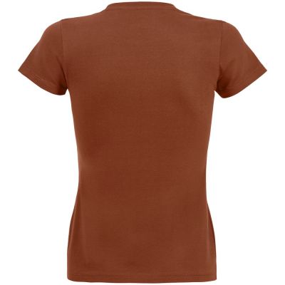 Футболка женская Imperial Women 190, коричневая (терракотовая)-1