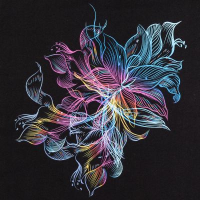 Футболка женская Vibrance ver.2, черная-1