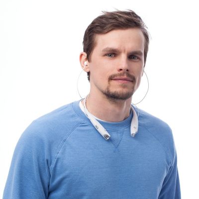 Bluetooth наушники stereoBand, ver.2, белые-4
