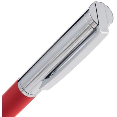 Ручка шариковая Eyeshot Soft Touch, темно-красная-3