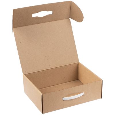 Коробка Matter Light, крафт с белой ручкой-1