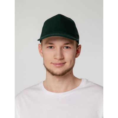 Бейсболка Standard, темно-зеленая-4