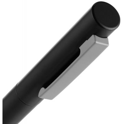 Ручка шариковая Inkolor, черная с серым-3