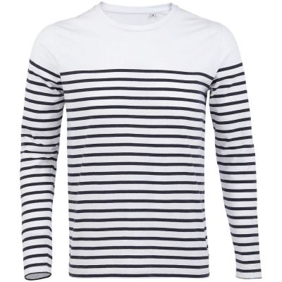 Футболка мужская с длинным рукавом Matelot LSL Men, белая с синим-0