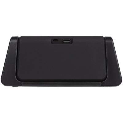 Настольный стерилизатор с беспроводной зарядкой и часами UV Depot, черный-5