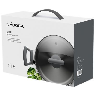 Кастрюля со стеклянной крышкой Vikki-2