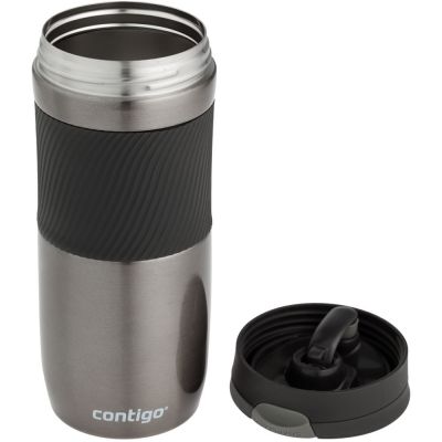 Термостакан Byron, вакуумный, герметичный, серо-стальной-2