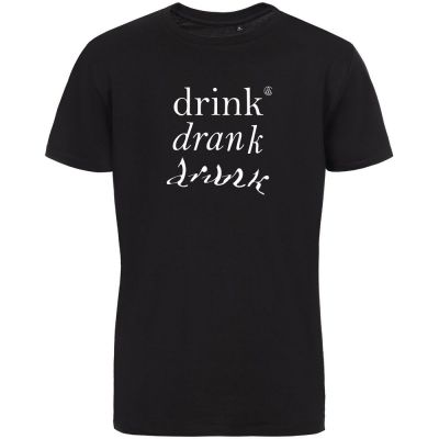 Футболка Drunk со светящимся принтом, черная-1