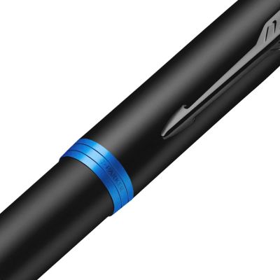 Ручка шариковая Parker IM Professionals Marine Blue BT, черная с синим-2