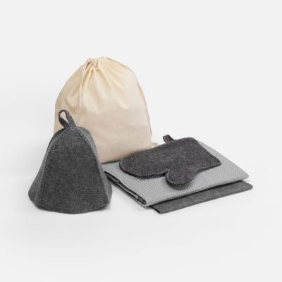 Банный набор Heat Therapy ver.2, мужской, светло-серый-0