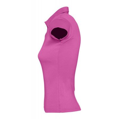 Рубашка поло женская без пуговиц Pretty 220, ярко-розовая-2