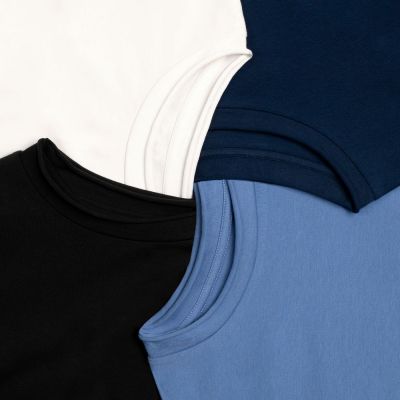 Футболка оверсайз Vozduh 2.0, темно-синяя-3