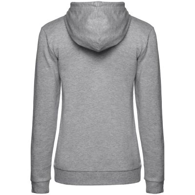 Толстовка с капюшоном женская Hoodie, серый меланж-1