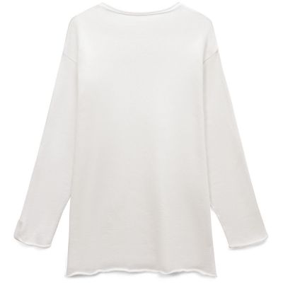 Лонгслив унисекс Siluetti Fuori, молочно-белый-1